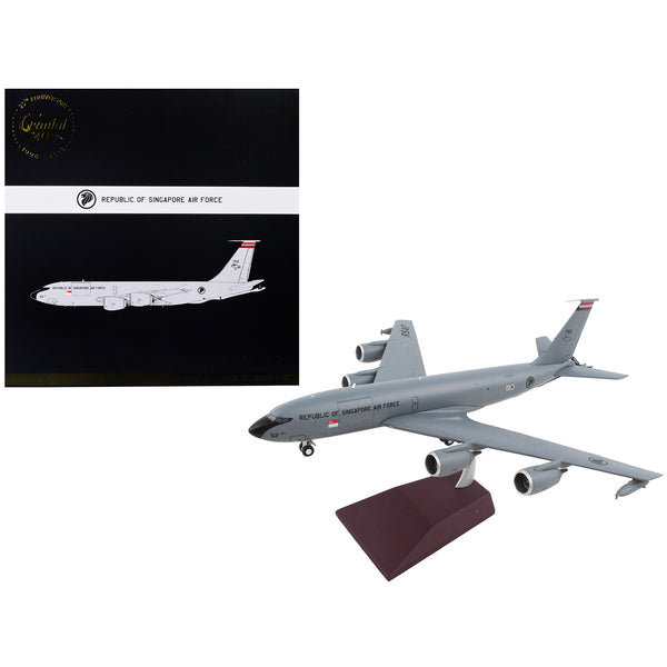 Boeing KC-135R Stratotanker Tanker Aircraft "Republic of Singapore Air Force" Gray "Gemini 200" Series 1/200 Diecast Model Airplane by GeminiJets