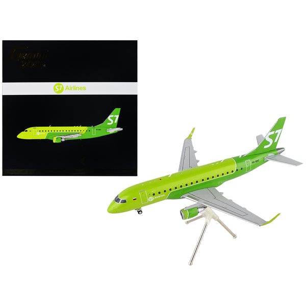 Embraer ERJ-170 Commercial Aircraft "S7 Airlines" Lime Green "Gemini 200" Series 1/200 Diecast Model Airplane by GeminiJets