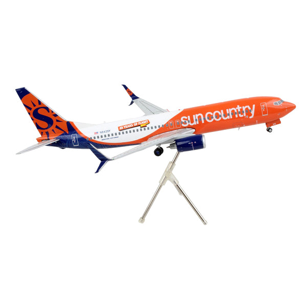 Boeing 737-800 Commercial Aircraft "Sun Country Airlines" Orange and White "Gemini 200" Series 1/200 Diecast Model Airplane by GeminiJets