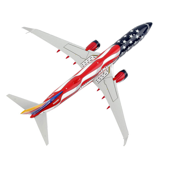 Boeing 737-800 Commercial Aircraft "Southwest Airlines - Freedom One" American Flag Livery "Gemini 200" Series 1/200 Diecast Model Airplane by GeminiJets