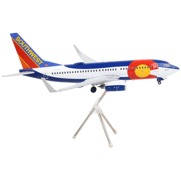 Boeing 737-700 Commercial Aircraft "Southwest Airlines - Colorado One" White and Blue "Gemini 200" Series 1/200 Diecast Model Airplane by GeminiJets