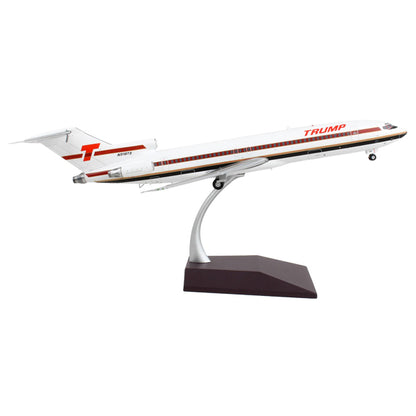 Boeing 727-200 Commercial Aircraft "Trump Shuttle" White with Red Stripes "Gemini 200" Series 1/200 Diecast Model Airplane by GeminiJets