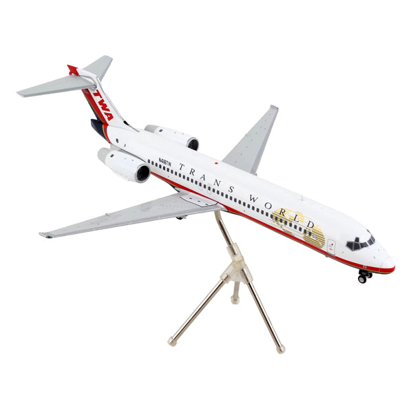 Boeing 717-200 Commercial Aircraft "Trans World Airlines" White with Red Stripes "Gemini 200" Series 1/200 Diecast Model Airplane by GeminiJets