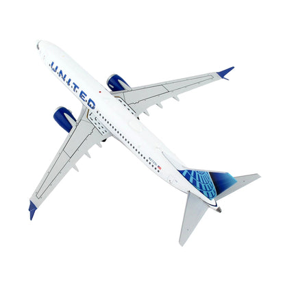 Boeing 737 MAX 8 Commercial Aircraft "United Airlines" White with Blue Tail "Gemini 200" Series 1/200 Diecast Model Airplane by GeminiJets