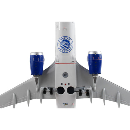 Boeing 737 MAX 8 Commercial Aircraft "United Airlines - United Together" White with Blue Tail "Gemini 200" Series 1/200 Diecast Model Airplane by GeminiJets