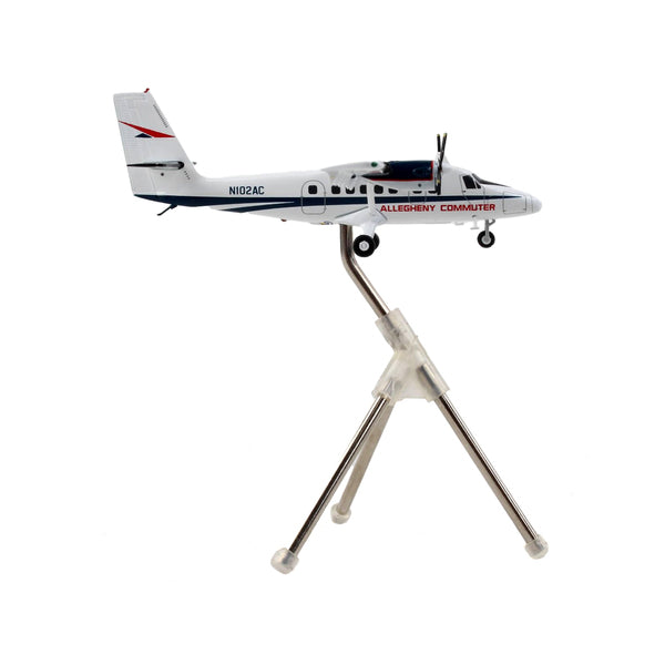 De Havilland DHC-6-300 Commercial Aircraft "Allegheny Airlines" White with Blue Stripes "Gemini 200" Series 1/200 Diecast Model Airplane by GeminiJets