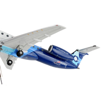 Embraer ERJ-145 Commercial Aircraft "Contour Airlines" White and Blue "Gemini 200" Series 1/200 Diecast Model Airplane by GeminiJets