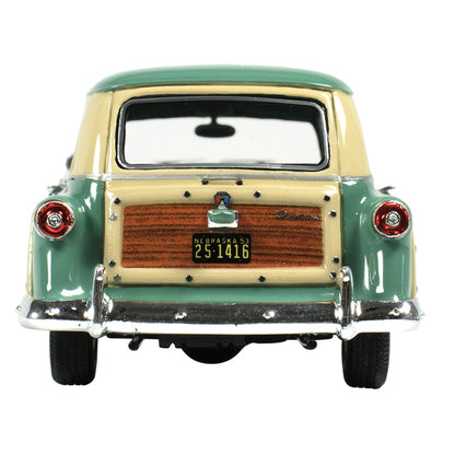 1953 Ford Country Squire Cascade Green with Wood Panels and Green and Cream Interior Limited Edition to 200 pieces Worldwide 1/43 Model Car by Goldvarg Collection