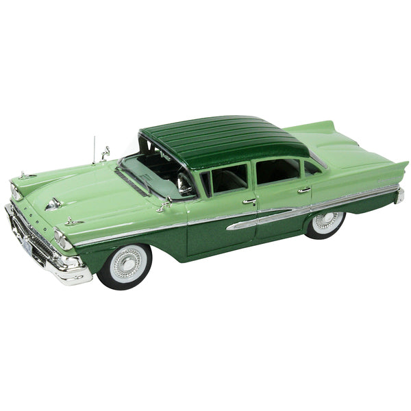 1958 Ford Fairlane 4 Door Seaspray Green and Silvertone Green Limited Edition to 240 pieces Worldwide 1/43 Model Car by Goldvarg Collection