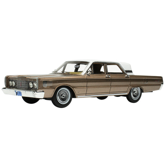 1965 Mercury Park Lane Pecan Frost Brown Metallic with White Top Limited Edition to 200 pieces Worldwide 1/43 Model Car by Goldvarg Collection