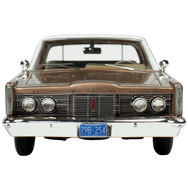 1965 Mercury Park Lane Pecan Frost Brown Metallic with White Top Limited Edition to 200 pieces Worldwide 1/43 Model Car by Goldvarg Collection