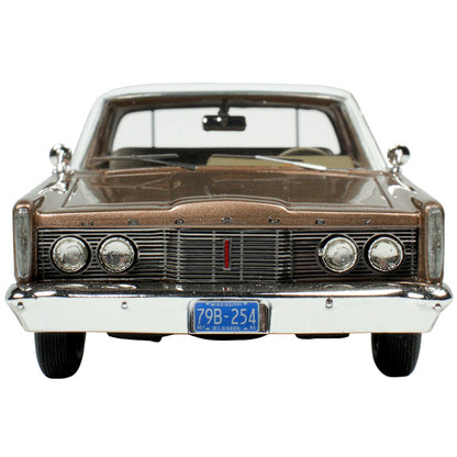 1965 Mercury Park Lane Pecan Frost Brown Metallic with White Top Limited Edition to 200 pieces Worldwide 1/43 Model Car by Goldvarg Collection