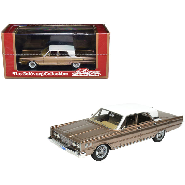 1965 Mercury Park Lane Pecan Frost Brown Metallic with White Top Limited Edition to 200 pieces Worldwide 1/43 Model Car by Goldvarg Collection