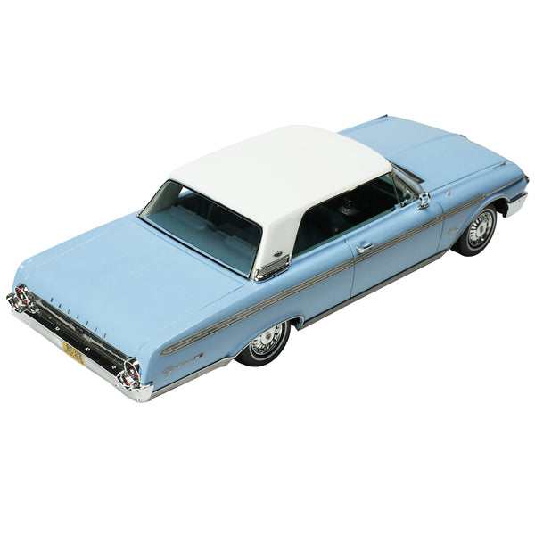 1962 Ford Galaxie Skymist Blue with White Top and Blue Interior Limited Edition to 210 pieces Worldwide 1/43 Model Car by Goldvarg Collection