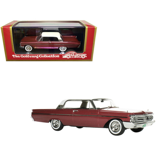 1961 Mercury Monterey Red Metallic with White Top Limited Edition to 210 pieces Worldwide 1/43 Model Car by Goldvarg Collection