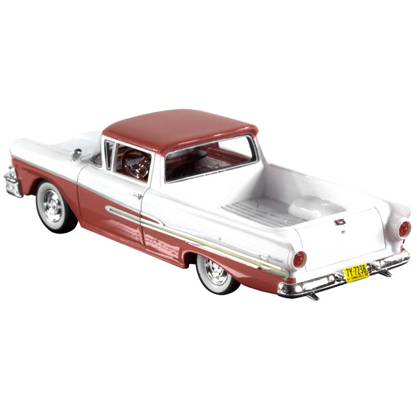 1958 Ford Ranchero Torch Red and White with Red Interior Limited Edition to 180 pieces Worldwide 1/43 Model Car by Goldvarg Collection