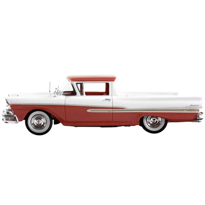 1958 Ford Ranchero Torch Red and White with Red Interior Limited Edition to 180 pieces Worldwide 1/43 Model Car by Goldvarg Collection