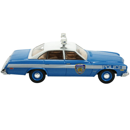 1974 Buick Century Police Blue and White NYPD (New York City Police Department) Limited Edition to 333 pieces Worldwide 1/43 Model Car by Goldvarg Collection