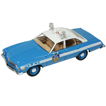 1974 Buick Century Police Blue and White NYPD (New York City Police Department) Limited Edition to 333 pieces Worldwide 1/43 Model Car by Goldvarg Collection