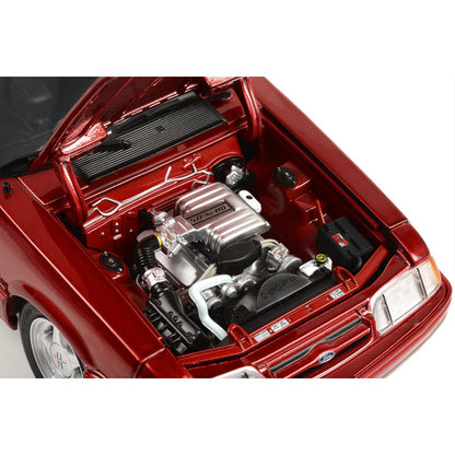 1993 Ford Mustang LX 5.0 Electric Red Metallic Limited Edition to 924 pieces Worldwide 1/18 Diecast Model Car by GMP