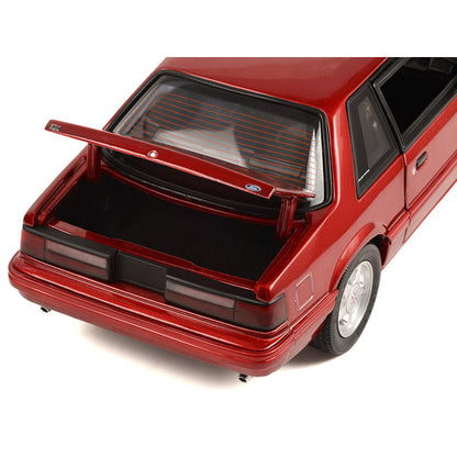 1993 Ford Mustang LX 5.0 Electric Red Metallic Limited Edition to 924 pieces Worldwide 1/18 Diecast Model Car by GMP