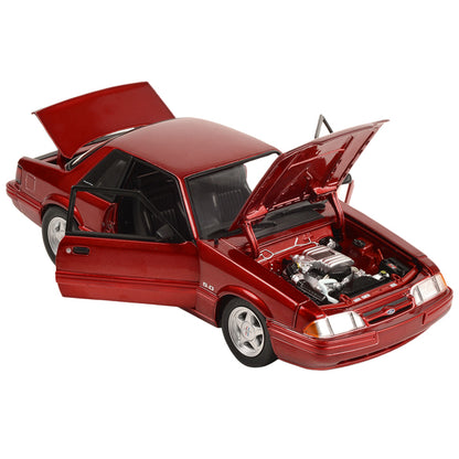 1993 Ford Mustang LX 5.0 Electric Red Metallic Limited Edition to 924 pieces Worldwide 1/18 Diecast Model Car by GMP