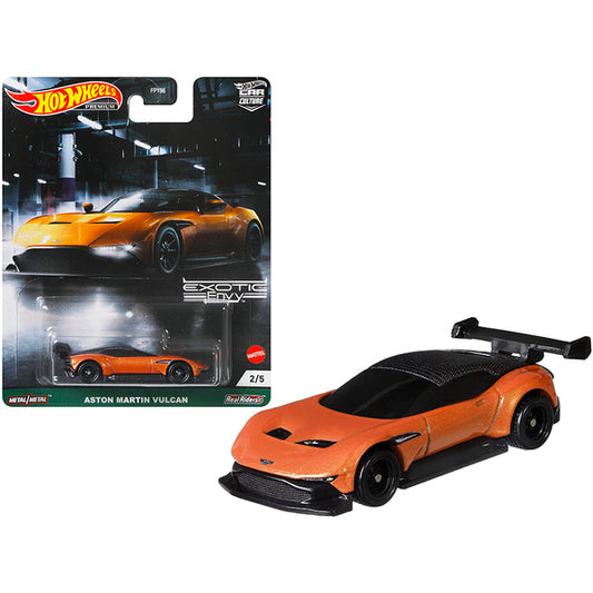 Aston Martin Vulcan Orange Metallic "Exotic Envy" Series Diecast Model Car by Hot Wheels