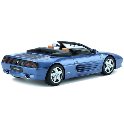 1993 Ferrari 348 Spider Tour de France Blue Metallic 1/18 Model Car by GT Spirit