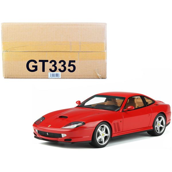 1996 Ferrari F550 Maranello Gran Turismo Rosso Corsa Red 1/18 Model Car by GT Spirit