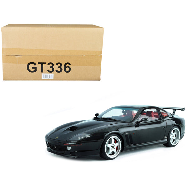 1997 Ferrari 550 "Koenig Special" Black with Red Interior 1/18 Model Car by GT Spirit