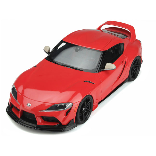 2020 Toyota Supra GR Heritage Edition Red 1/18 Model Car by GT Spirit