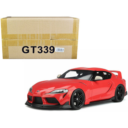 2020 Toyota Supra GR Heritage Edition Red 1/18 Model Car by GT Spirit