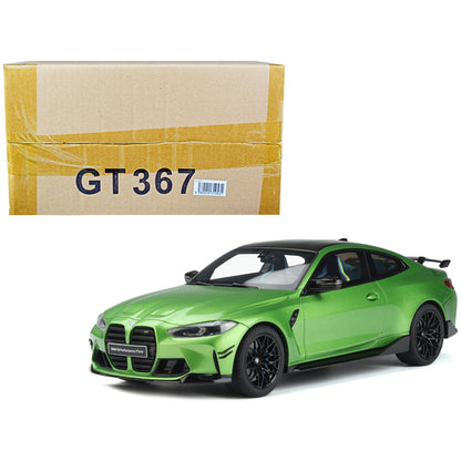 BMW M4 (G82) M Performance Green Metallic with Black Top 1/18 Model Car by GT Spirit