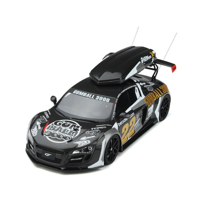 Audi R8 #22 "Gumball 3000" Rally Car with Ski Box 1/18 Model Car by GT Spirit