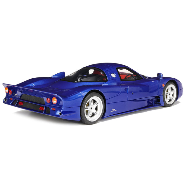 1997 Nissan R390 GT1 "Road Car" Blue Metallic with Red Interior 1/18 Model Car by GT Spirit