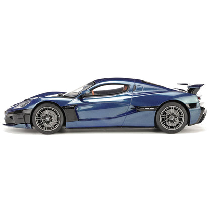 2021 Rimac Nevera Blue Metallic 1/18 Model Car by GT Spirit