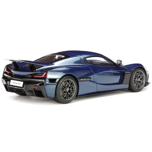 2021 Rimac Nevera Blue Metallic 1/18 Model Car by GT Spirit