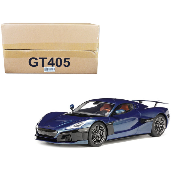 2021 Rimac Nevera Blue Metallic 1/18 Model Car by GT Spirit