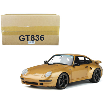 2018 Porsche 911 (993) Turbo S Gold Metallic 1/18 Model Car by GT Spirit