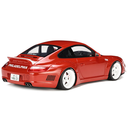 2021 Porsche 911 RWB "AKA Phila" Red 1/18 Model Car by GT Spirit