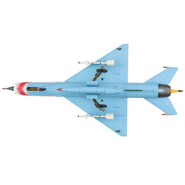 Mikoyan-Gurevich MIG-21SPS "The White Shark" Fighter Aircraft "22+02 JG-1 Drewitz Air Base Germany" (1990) "Air Power Series" 1/72 Diecast Model by Hobby Master