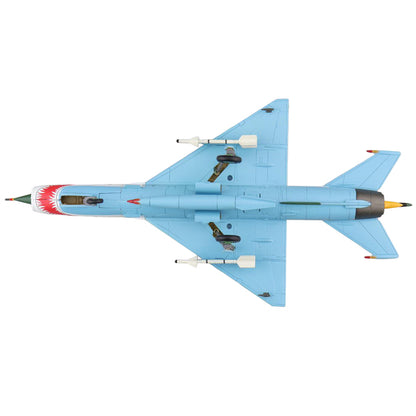 Mikoyan-Gurevich MIG-21SPS "The White Shark" Fighter Aircraft "22+02 JG-1 Drewitz Air Base Germany" (1990) "Air Power Series" 1/72 Diecast Model by Hobby Master