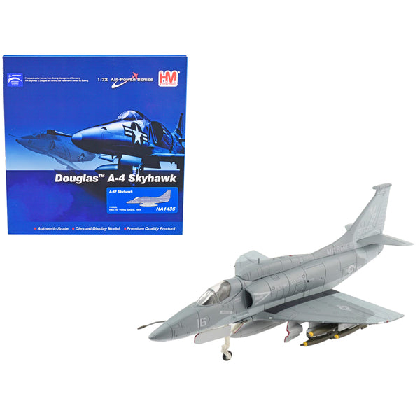 Douglas A-4F Skyhawk Attack Aircraft VMA-142 "Flying Gators" (1984) "Air Power Series" 1/72 Diecast Model by Hobby Master