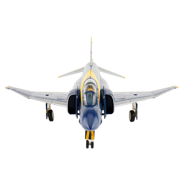 McDonnell Douglas F-4J Phantom II Fighter Aircraft "Blue Angels" with Number Decals United States Navy (1969) "Air Power Series" 1/72 Diecast Model by Hobby Master