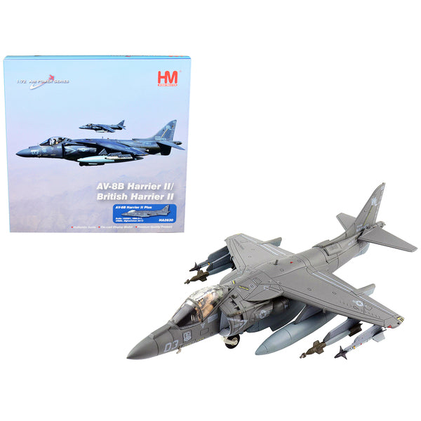 McDonnell Douglas AV-8B Harrier II Plus Attack Aircraft "VMA-311 USMC Afghanistan" (2013) "Air Power Series" 1/72 Diecast Model by Hobby Master