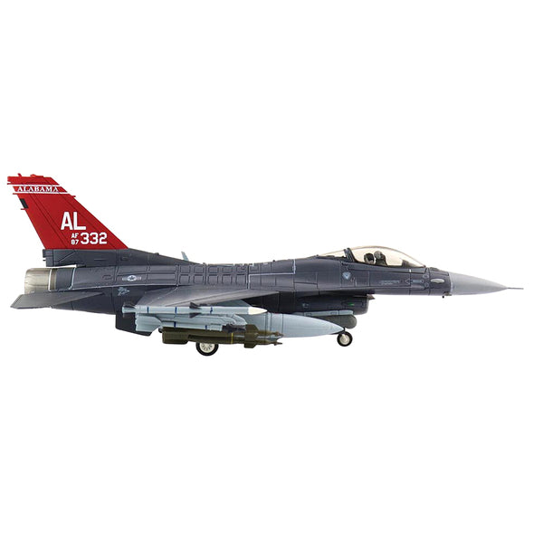 General Dynamics F-16C Fighting Falcon Fighter Aircraft "100th FS 187th FW Alabama ANG" (2021) "Air Power Series" 1/72 Diecast Model by Hobby Master