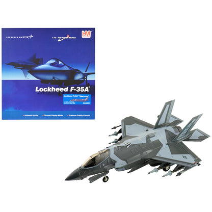 Lockheed F-35A Lightning II Fighter Aircraft "65th Aggressor Squadron Nellis Air Force Base" (2022) United States Air Force "Air Power Series" 1/72 Diecast Model by Hobby Master