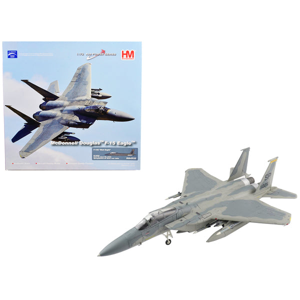 McDonnell Douglas F-15C "Mod Eagle" Fighter Aircraft "53rd FS 52nd FW USAF Spangdahlem Air Base mid 1990s" "Air Power Series" 1/72 Diecast Model by Hobby Master