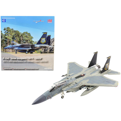 McDonnell Douglas F-15C Eagle Fighter Aircraft "Grim Reapers 1977-2022" "493rd Fighting Squadron RAF Lakenheath England" (March 2022) "Air Power Series" 1/72 Diecast Model by Hobby Master