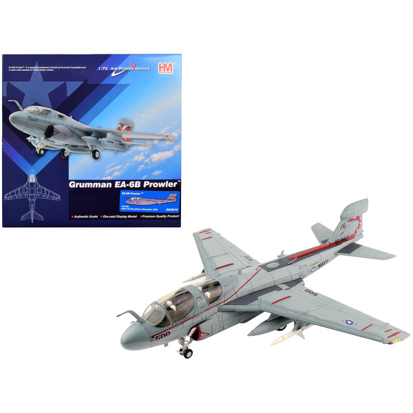 Grumman EA-6B Prowler Aircraft VAQ-132 "Scorpions" United States Navy (2006) "Air Power Series" 1/72 Diecast Model by Hobby Master